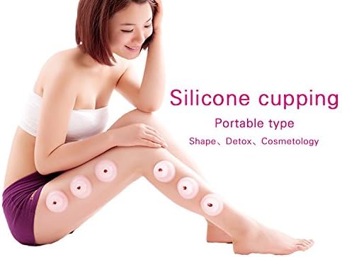 10PCS/SET Protable Chinese Vacuum Massage Cupping cup (Pink)
