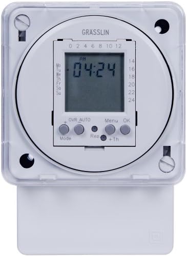 Grasslin by Intermatic FM1D20A-240 16A, 208/240V, 50/60HZ Electronic 24-Hour/7-Day Timer Module, Surface/Din Rail Mount by Intermatic Incorporated