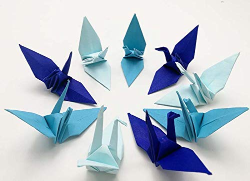 Amazoncom 500 Origami Crane Navy Tone 3 Inch Origami