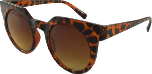 Revive Eyewear Big Girls' Retro 'Wings' Brown Frame/ Brown Lens Non Polarized Sunglasses 140