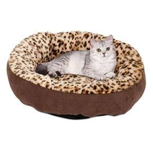 Petmate Aspen Pet Round Animal Print Pet Bed for Small Dogs and Cats 18