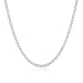 TTVOVO 925 Sterling Silver 1MM/2MM Snake/Box/Twisted Rope/Link Chain - Italian Crafted Necklace - Super Thin & Strong - 16