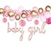 Baby Shower Balloon Garland Kit - Baby Pink Balloon Arch Kit Baby Girl Foil Balloons Girl Baby Shower Decor (Pink)