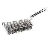 Winco TB-8, Taco Basket For 8 6-Inch Shells, Deep Fryer Taco Holder Basket, Commercial Heavy-Duty Taco Fry Basket with Grip Handle