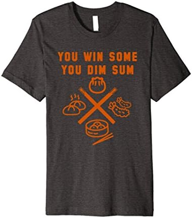 Mens You Win Some You Dim Sum T-Shirt Large Dark Heather