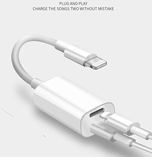 iPhone 2 in 1 Lightning Adapter for iPhone 7s/plus &amp; 8s/plus. Lightning Splitter With Dual Ports for Charging Your Phone And Listening To Audio. Works With iPhone 6s/plus And Compatiable with IOS 11