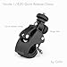 GRIFITI Nootle Quick Release Pipe Clamp 1/4 20 Thread Camera & Nootle Mount for Tripod Music Microphone Pole Stands Any Pipe Bar 1.5 in Handlebar Motorcycles Bike Mount Threaded Ball Bracket Clamps