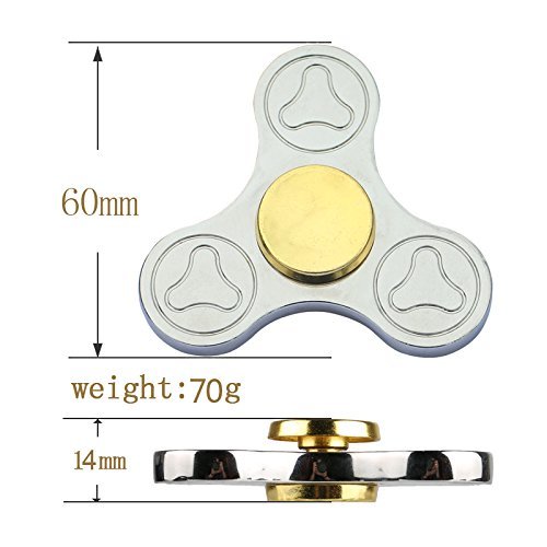 Fidget Spinner EDC Toy Premium Titanium Hand Spinner up to 3min High Speed Relieves Stress Reducer, Relieving Stress, Killing Time,ADD, ADHD, Anxiety, and Autism Adult Children (Black)