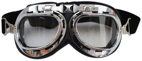 Autek Steampunk Dieselpunk Goggles Clear Lenses Industrial Goth Unique