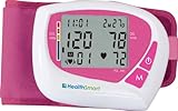 HealthSmart Automatic Wrist Blood Pressure Monitor with 60 Second Digital Readout, Pink