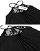 Finejo Women's Sleeveless Halter Neck Patchwork Lace Mini Casual Shift Dress