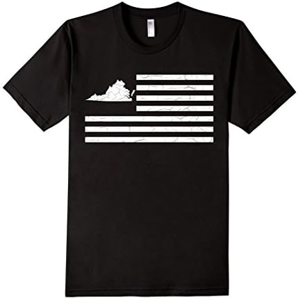 50nifty: The States &amp; Stripes Collection - Virginia T-shirt - Male XL - Black