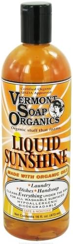 Vermont Soap Organics - Liquid Sunshine Organic Multipurpose Non-toxic Cleaner 16oz