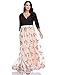 GRAPENT Women's Plus Size Sequin 3/4 Sleeves Evening Gown Party Long Maxi Dress Beige Pink Size 16W