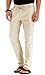 Mr.Zhang Men's Drawstring Casual Beach Trousers Linen Summer Pants