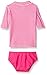 Carter's Girls' Short Sleeve Striped Rash Guard Set