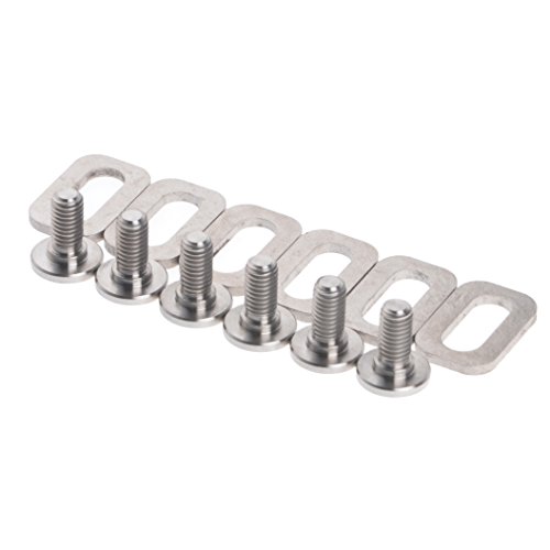 Wanyifa Titanium Ti Bolts Spacers for Look KEO Road Bike Clipless Pedals Cleats - Thumbnail 4