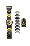 Lego Batman Movie 8020837 Batman Kids Minifigure Link Buildable Watch | Black/Yellow | Plastic | 25mm case Diameter| Analog Quartz | boy Girl | Official