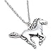 Godyce Gifts for Him & Her, Horse Pendant Necklace Stainless Steel Necklace Birthday Gift for Women Teens Boys Men Horse Lovers (classic)