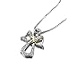 Angel caller Christmas Birthday Silver Virgin Mary Guardian Angel Cherub Necklace Rolo Chain Gift (angel)