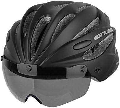 ILUCI GUB K80 Quality Airflow Bike Cycling Helmet with Detachable Visor - Padded &amp; Adjustable - For Adult Men &amp; Women and Teen Boys &amp; Girls Cycling Helmet for Road, Urban or Mountain Biking (Black)