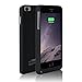YHhao Charger case, 5000mAh Portable Protective Charger Case for iPhone 6 Plus/6s Plus, 5.5' iPhone 6 Plus /6S Plus Charger Case with Kick Stand Slim Fit Slider Design (no cable included) - Black