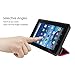 2015 New Fire 7'' Case - Premium Leather Folio Stand Case Cover for Amazon New Fire 7'' Tablet 2015 Version Tablet Only (Rose Red)