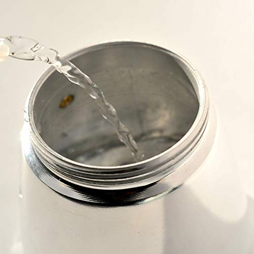 aerolatte Espressokocher für 6 Tassen, Aluminium, Silber – Bild 5