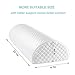 LIKIMIO Back Pain Relief 100% Memory Foam Knee Pillow - Half-Moon Bolster Pillow for Side or Back Sleepers, with Washable Organic Cover Large Size - Semi-Roll Leg Pillow Provide Support Reduce Stress