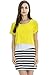 Bearsland Women's Maternity Nursing Dress With Shirt Over Top,Yellow,Medium