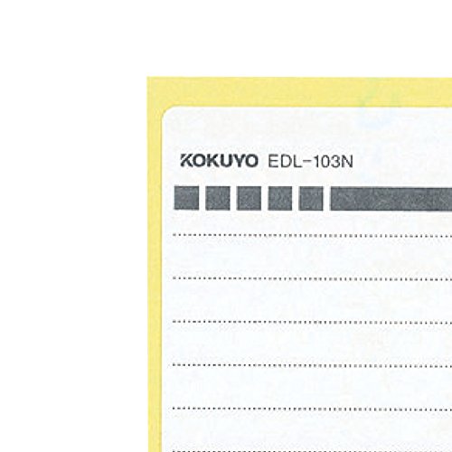6 pieces each EDL-103N 5 colors Kokuyo floppy disk label (japan import)