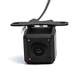 PARKVISION IR LED Night Vision Rear View Camera, Mini Bracket Mounting Universal Car Camera by Cutting Loop Switch Front View Camera