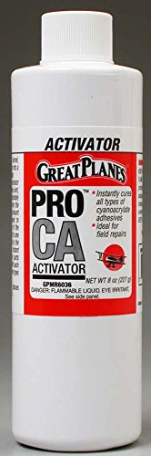 Great Planes Pro CA Foam Safe Activator Refill 8 oz