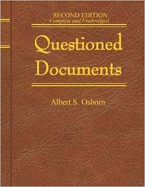 Questioned Documents (Professional/Technical Series) Questioned Documents (Professional/Technical Series)