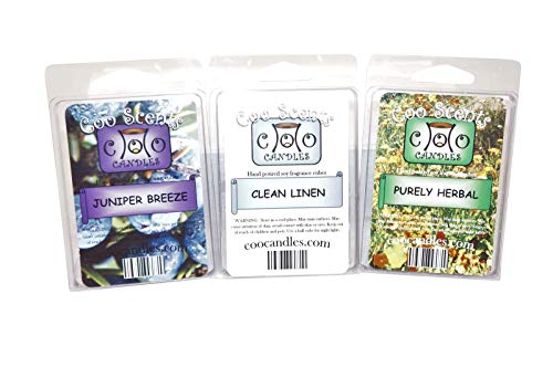 3 Pack Soy Wickless Candle Bar Wax Melts - Clean Scents - Clean Laundry, Juniper Breeze, and Purely Herbal - Thumbnail 4