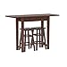 Winsome Mercer Double Drop Leaf Table with 2 Stools