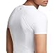 Tommie Copper Shoulder Support Shirt for Women, Posture Corrector Compression Shirt with UPF 50 Sun Protection, Women's Compression Shirt, Shoulder Compression, Shoulder Support for Women, White M
