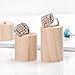 Bocar Natural Wood 5 PCS Cylinder Ring Display Stand (MT-5Z)