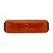Leading Edge Lighting Amber LED Clearance Side Marker Light 1x4 Camper /Trailer Truck (with Black Bracket)