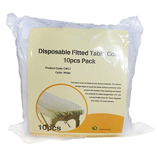 Master Massage Disposable Fitted Table Sheet Cover(Pack of 10) for