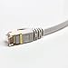 Tera Grand - 100FT - CAT7 10 Gigabit Ethernet Ultra Flat Patch Cable for Modem Router LAN Network, Gold Plated Shielded RJ45 Connectors, Faster Than CAT6a CAT6 CAT5e, White
