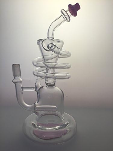 YoxyArt Pink Edge 14mm Male Spiral Recycle Sundae Stacks