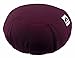 Waterglider International Meditation Cushion (Plum) Round, Buckwheat Husk Filled, Floor Pillow or Cushions, Yoga Seat, Zafu, Made in the USA with USA Grown Buckwheat