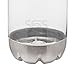 Simply Green Solutions 25 Ounce Cold Water Soda-Shaped Bottle with Stainless Lid and Bottle Base, Shatterproof Tritan Material for Durability, 10.5H x 2.75W Base x 1.25 Opening, Clear