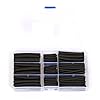 Ginsco-152Pcs-Dual-Wall-Adhesive-Lined-Heat-Shrink-KIT-31-Shrink-Ratio-Tubing-Tube-Black