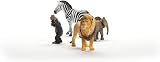 Schleich Wild Life 4 Pc Safari Animal Figurines Set Zebra Monkey Elephant Lion view 6