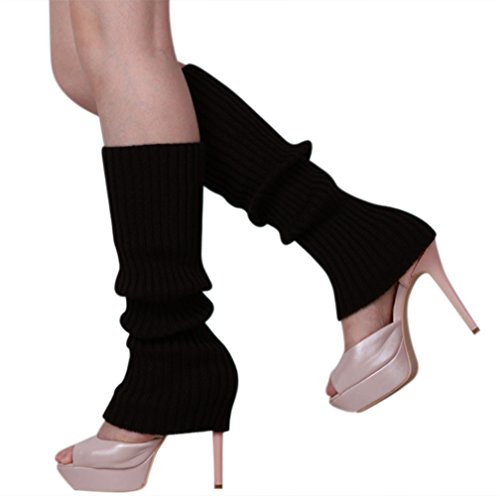BabyPrice Women Knit Winter Leg Warmers Stocking High Knee Kit Crochet Legging Boot Socks