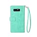 SUPZY Galaxy Note 8 Case, Leather [9 Card Slots] [Photo & Wallet Pocket] Multi-Function Premium PU Leather Magnetic Flip Shockproof Zipper Wallet Case Cover for Samsung Galaxy Note 8 (Mint)