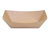 Small (1 Lb.) Kraft Paper Food Tray | 25 Ct