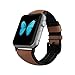 PATCHWORKS Premium Genuine Leather Band Replacement Bracelet Strap Dual Material Structure Air Strap in Brown Compatible For Apple Watch Band 38mm Series 1/2